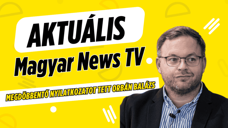 AKTUÁLIS: Megdöbbentő nyilatkozatot tett Orbán Balázs