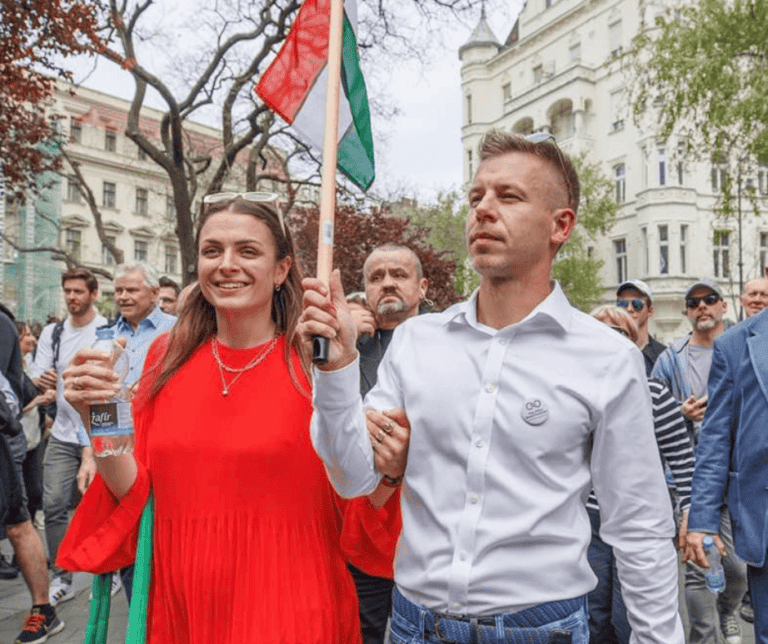 Magyar Péter reakciója Vogel Evelin hazug propaganda interjújára