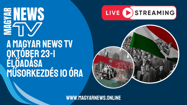 Ne maradjon le a történelmi eseményről! Ünnepi adással várja nézőit a Magyar News TV