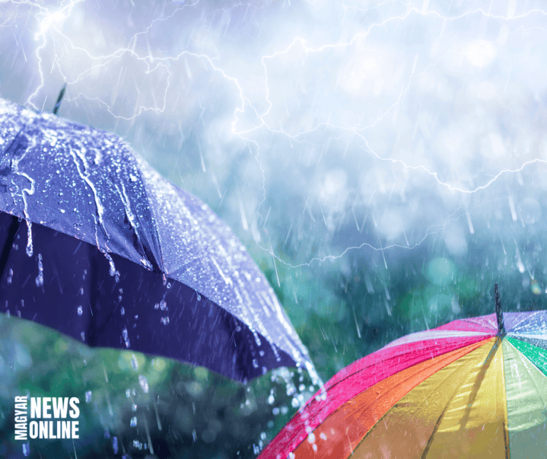 Kiadós esőre figyelmeztet a meteorológiai szolgálat