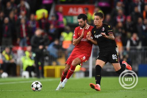 Szoboszlai gólpasszt adott, a Liverpool a Bolognát is legyőzte a BL-ben